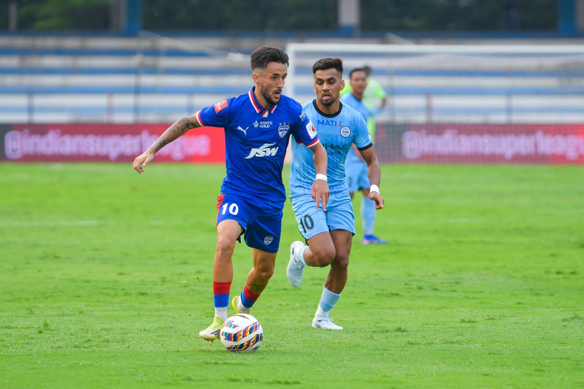 bengalurufc's tweet image. Halfway through a tense battle at the Fortress. 👊

#WeAreBFC #ISL12 #BFCMCFC #Jotheyali