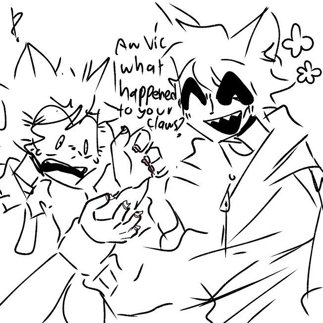 I have this self-indulgent side where Washington gain an Idate or Sal from Okegom personality, but I won't include the s*xual assault, smoking and cannibalism actions but he still has the same violent and sadistic actions. Because I want to see Victoria get karma.
#zipzip
#okegom
