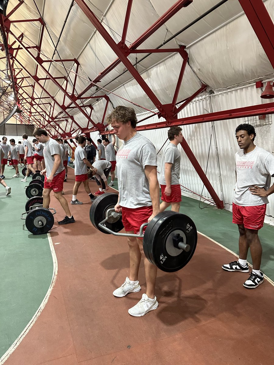 DenisonStrength's tweet photo. MLAX “pays the fee” everyday, whether it be early mornings in the fall or late night lifts in-season! Come support them on senior day today at 1pm! https://t.co/NxRLd8cMZY