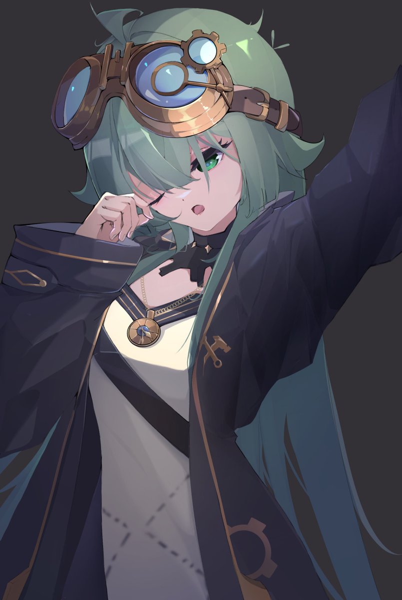 Fizz_Fix_It's tweet image. WAH! Morning Guys.... Ugh! I can not seem to shake the sleep this morning 

art by @Arggonaut_

#Vtuber | #ENVtuber | #VtuberUprising