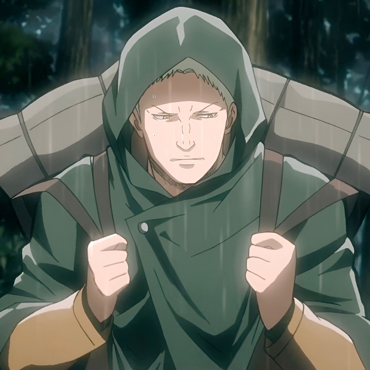 ridereiner's tweet photo. look at him with his little hood and his little bag he prepared !!! he's going camping !!! a totally harmless guy i love him sm ❤️ https://t.co/TqXFubTspK