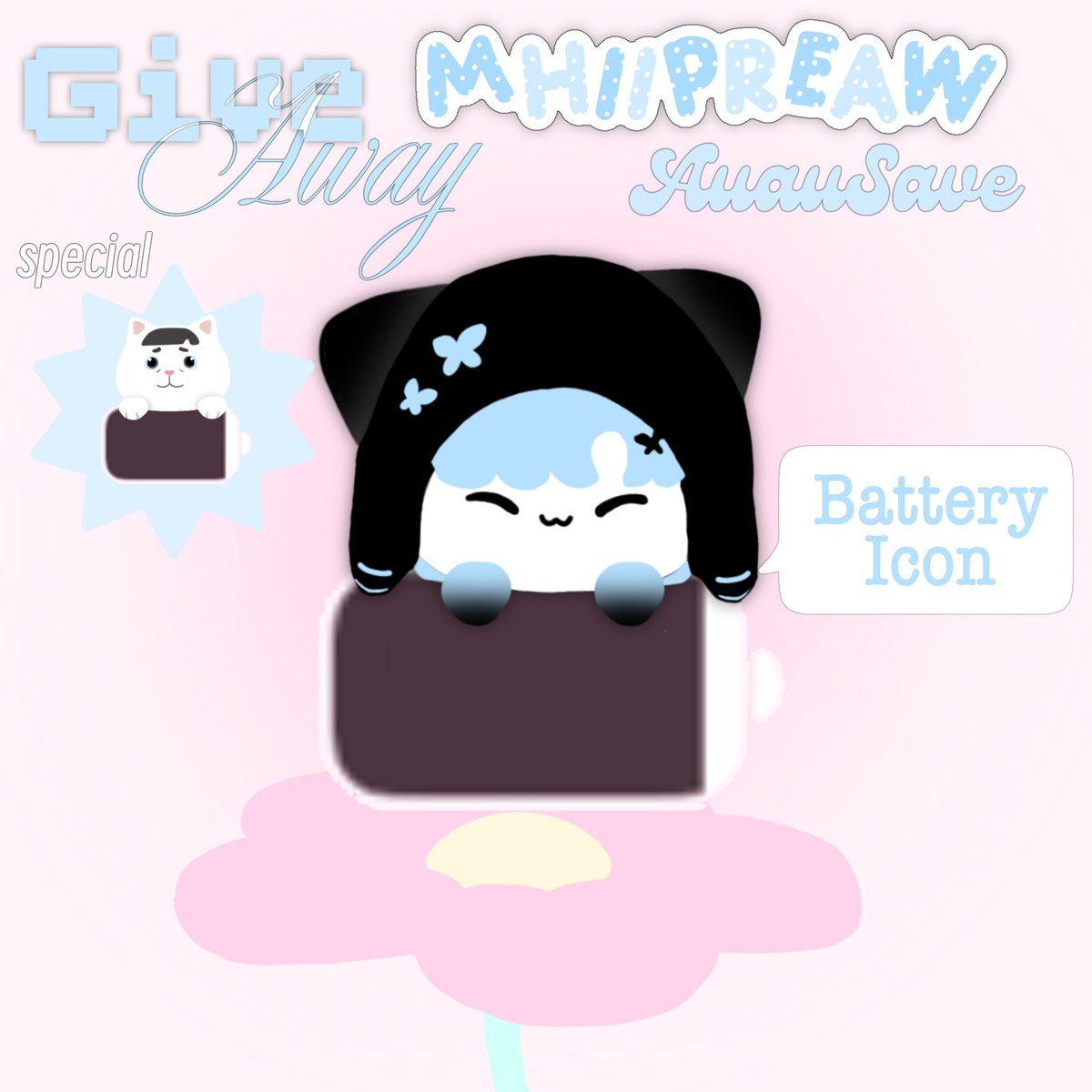 meowmibiebuu's tweet photo. 🦋𝓖iveaway ℳhiPreaw battery icon🪽ྀི🫧

✿ personal use only
✿ don’t re-upload naka
✿ tutorial in mention !

📂 : https://t.co/OiZgLfEOCP

꒰ིྀ #MhiiPraew #AuAuSave ꒱ིྀ
#DMDMascots ˆ⠒̫ˆ◝੭ https://t.co/NwCFBbB6nx