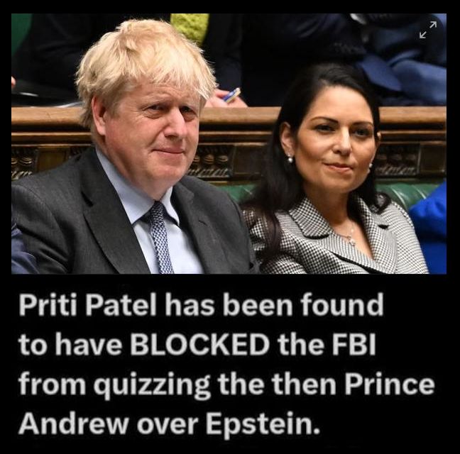 2015. Epstein hid away his (and others) victims in London flats, about the same time Tory Home Secretary Priti Patel blocked the FBI from investigating Andrew Windsor.

Johnson was London Mayor. He would have been aware.

Tories. Covering up for Millionaire Paedophiles.