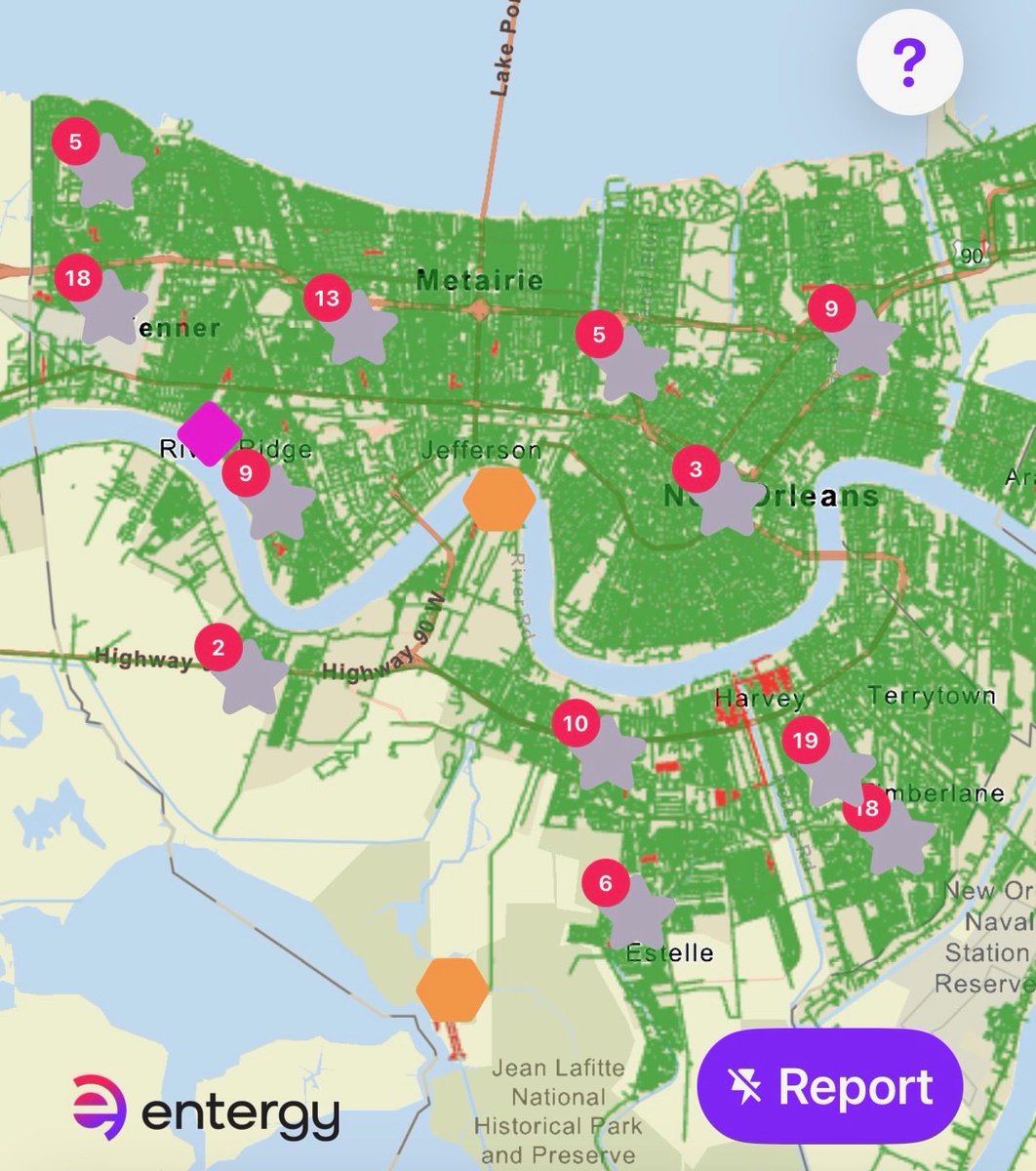 ScottWalkerJP's tweet photo. 🚨About 3,000 weather-related power outages in Jefferson Parish. https://t.co/dRLcIVtZwc