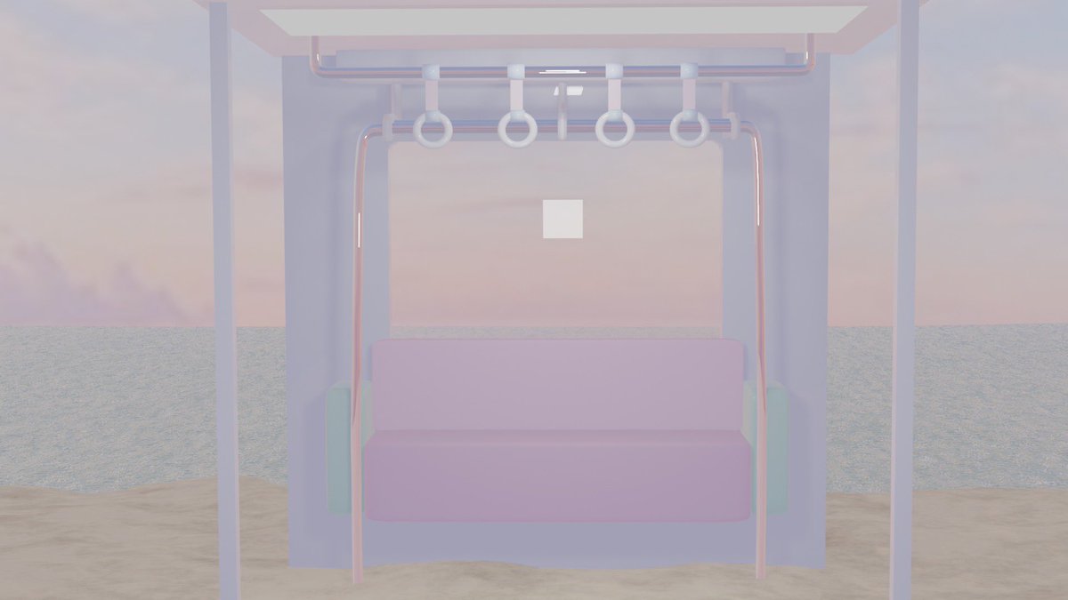 Let0Omu's tweet photo. 海の見える電車っぽい駅作りたいんだけどここからどうしようҨ(´-ω-｀)

 #blender #練習中 #初心者 https://t.co/2NSnXvW8rJ