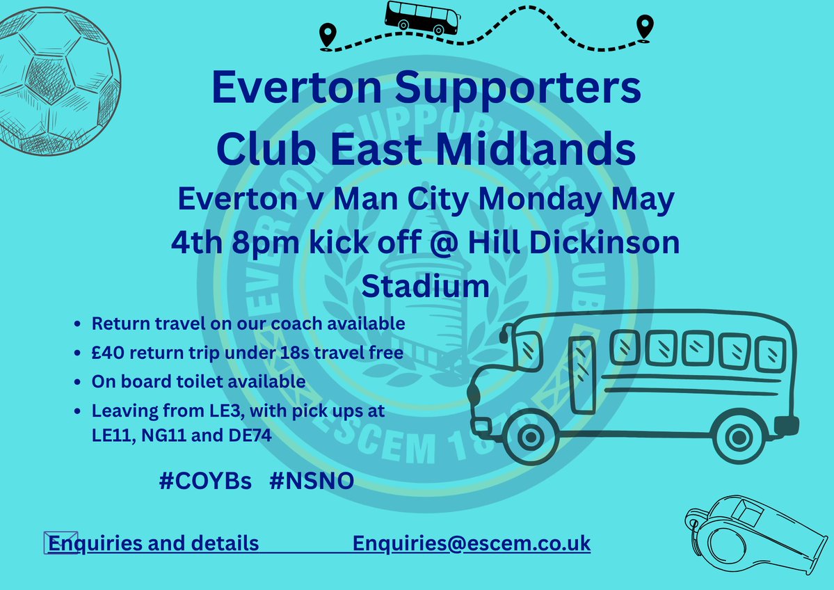 ESCEM - Everton East Midland Supporters club tweet media