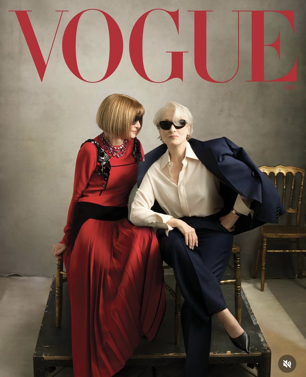 adeobioma's tweet image. We Ate ! 
What an honor to recreate this with my best buddy

Thank you @voguemagazine for the inspiration 
Thank you for your life Ms Miranda Priestly and Ms Anna wintour . 
#devilwearsprada2
#vogue