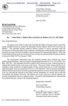 ReporteYa's tweet image. #25Abr #Maduro #Juicio 
@LuisCarlos: La OFAC va a permitir que se usen fondos públicos venezolanos para pagar la defensa privada de Maduro y Flores en Nueva York.