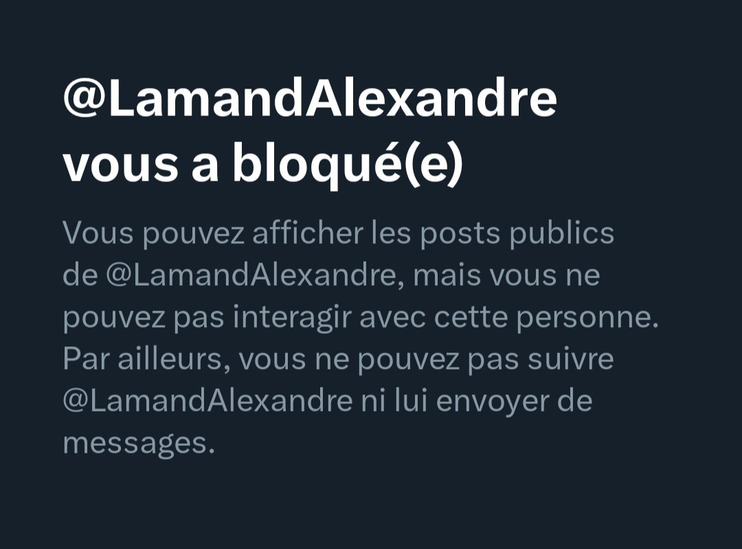 Capone45073198's tweet photo. @El_Pedrinho8 @LamandAlexandre @nabilJV Il m'a bloqué 😂 https://t.co/pTvW0CsL89
