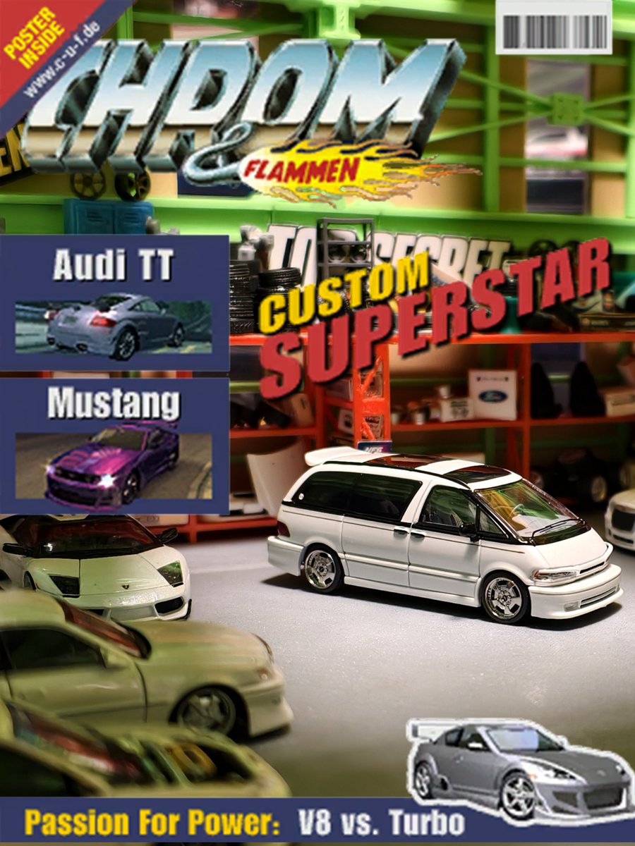 Giga_Penguin's tweet photo. NFS Underground 2 magazine to the rescue!
Needed some posters for the garage, some small ones as magazine to put in cars. These overlays are really handy 👍
#164scale #164diecast #nfs #underground2 #posters https://t.co/xEI0XRuep6