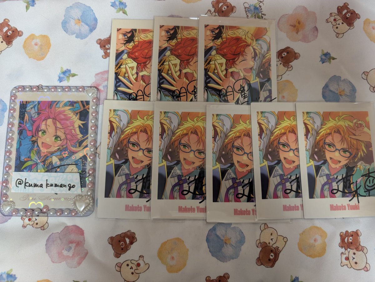 kumakumango's tweet photo. ＜交換＞あんスタ ぱしゃっつ 10周年
譲: 巽4、マヨイ4、光4、創4、友也3、スバル3、真5、夏目7、宙2、つむぎ7、忍4、翠6、維吹2、颯馬3、弓弦5、英智2、渉5、ひなた3、ゆうた3、アドニス4、晃牙5、薫4、嵐5、エス5、ユメ3、カンナ7、ライカ4、HiMERU3、ニキ6、こはく7、凪砂6、みか3、宗3
求:桃李 https://t.co/OEK6QrdzTu