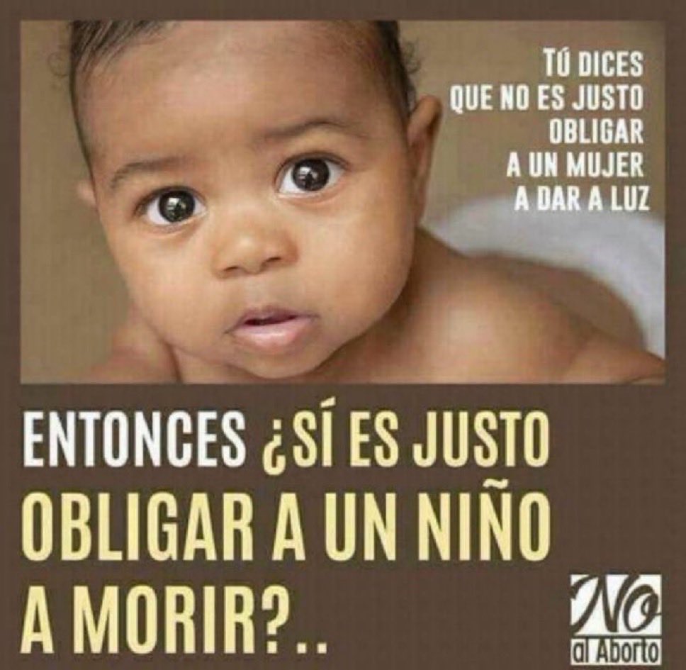 porlavida2014's tweet photo. Las feministas dicen que no es justo obligar a una mujer a dar a luz, ¿pero es justo asesinar a un inocente? #SiALaVida https://t.co/ZyMDbW13TP