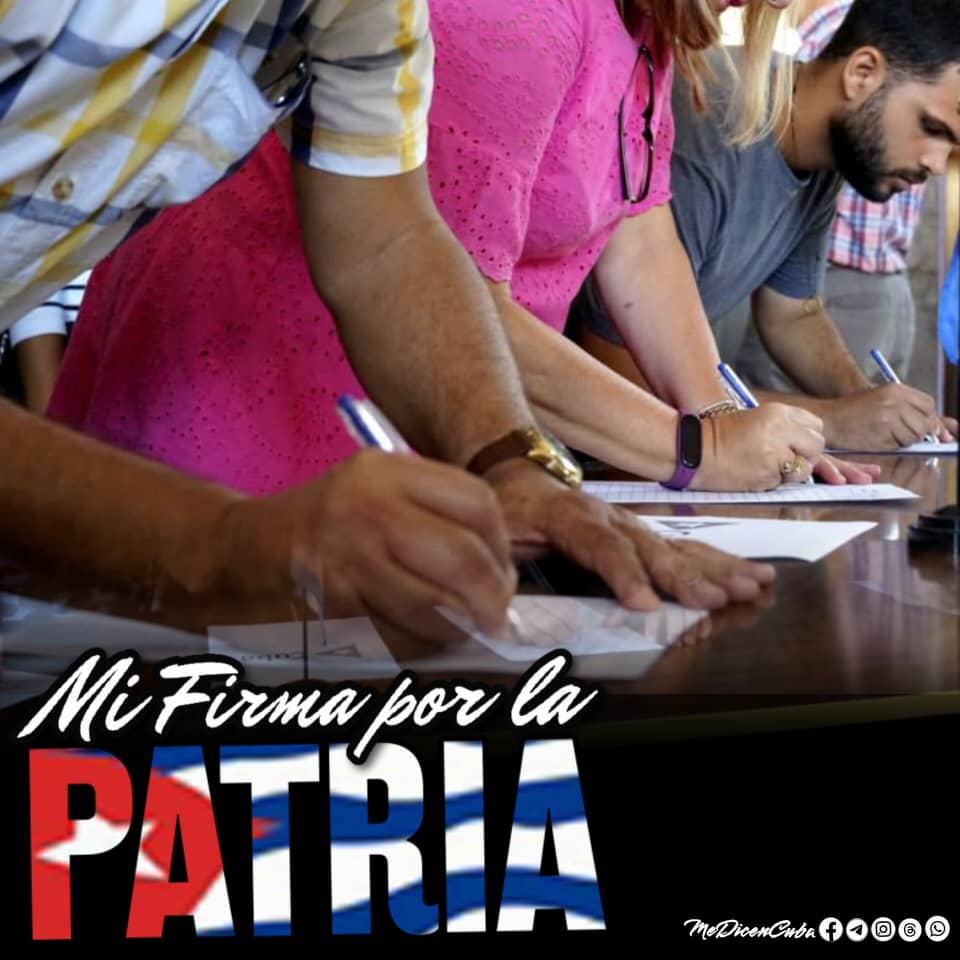 👉 Cuba lucha hoy contra el gigante de las siete leguas que Martí fue el primero en descubrir, y cuyos pasos no se extienden solo a las tierras de nuestra América sino a las de todas las regiones del planeta.
Por eso #MiFirmaPorLaPatria