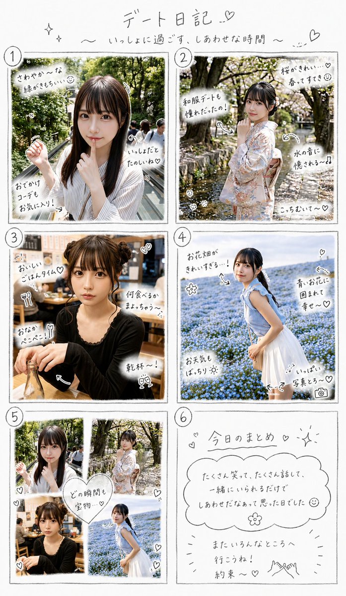 PRAI71555's tweet image. 白文字ラフ画漫画♡プロンプト利用させていただきました！
素敵！可愛い〜♡  
#ChatGPT