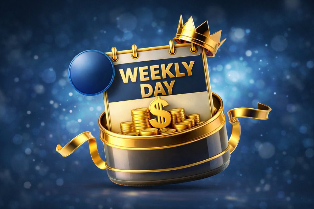 WEEKLY DAY ! 

On boost le weekly d’un d’entre vous ? 

RT et Likes, tirage prochainement 🫶🏼
(Pseudo stake en com)