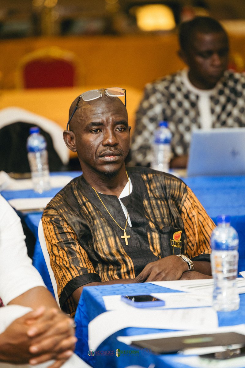 AU_ECOSOCC's tweet image. Mr. @amfatoms (Chief Executive @chrdiorg) highlighted #civilsociety as a frontline accountability actor, responsible for defending #rights, promoting constitutionalism, and creating space for citizen participation.

He urged more strategic, coordinated, and evidence-based