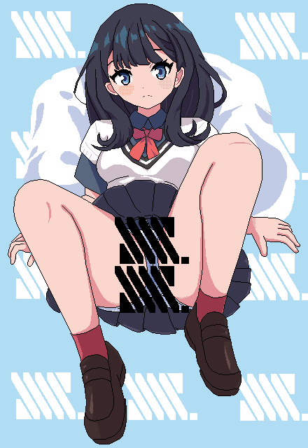 NUBA_TER's tweet photo. グリッドマン/宝田六花 ラクガキ。こちらはx用画像。服装差分はPixivにアップしています。 https://t.co/cvNocIdRIJ