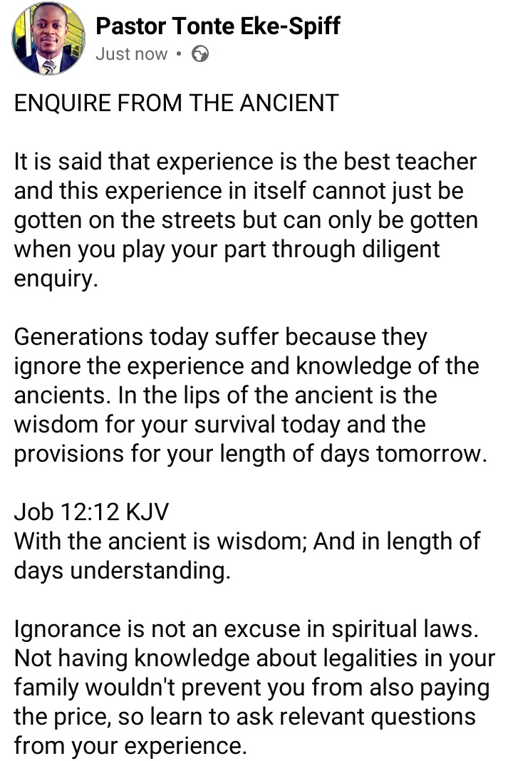 tonteekespiff's tweet image. ENQUIRE FROM THE ANCIENT

Screenshots 
👇👇👇👇

#answer #ancient #wisdom #prayer #HolySpirit #Jesus #God