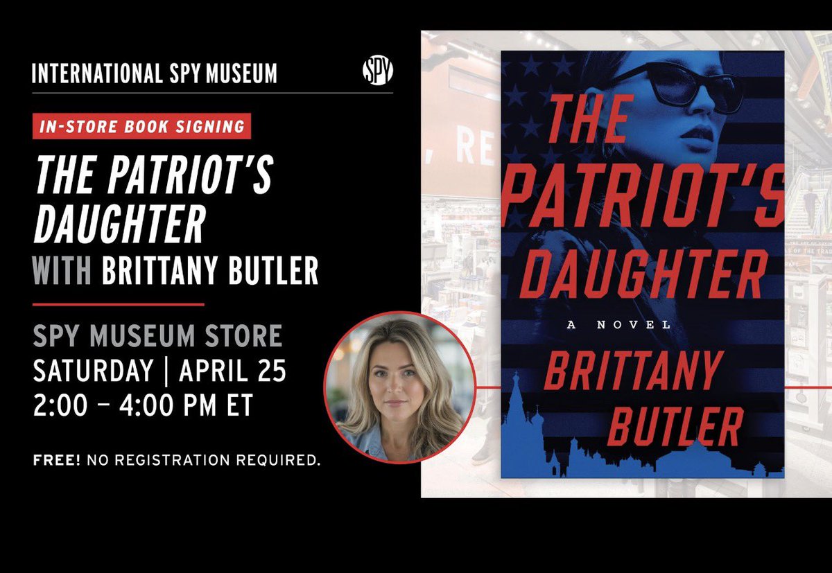 SciVizKrista's tweet image. Today! What to do on a chilly Spring day in #DC Go to @IntlSpyMuseum Meet an author at her book signing, learn the history of #camouflage