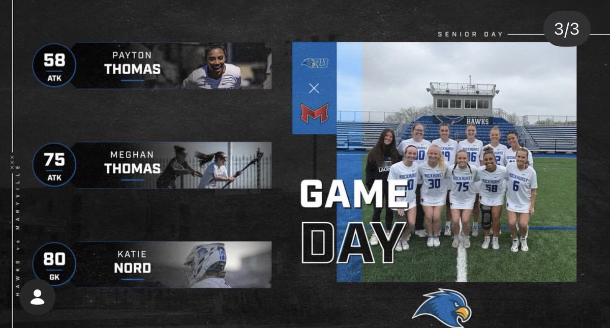 RUhawks's tweet image. WLAX take on Maryville for their senior night today at noon in Kansas City. #GoHawks