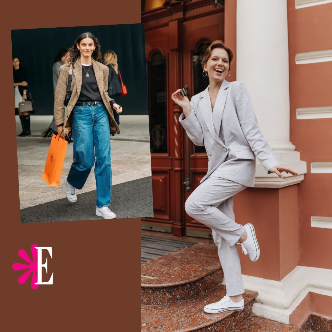 Estampas's tweet image. #Estampas | Combinar tenis con prendas formales sin perder la elegancia es posible: solo necesitas priorizar diseños minimalistas y asegurarte de que el entalle de tu ropa sea perfecto. El artículo en: shre.ink/LTOK #Moda