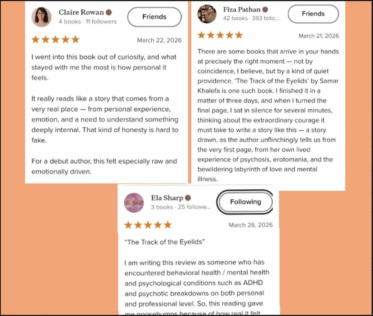 SamKhalefa's tweet image. Just loved to share that my debut romantic YA novella is live on Amazon. It's about a neurodivergent teen boy and girl who struggle to express their emotions.

Link:
amazon.com/dp/B0F4957TT6

#ReadingNook #readingcommunity #writerslift #newbookrelease #bookboost