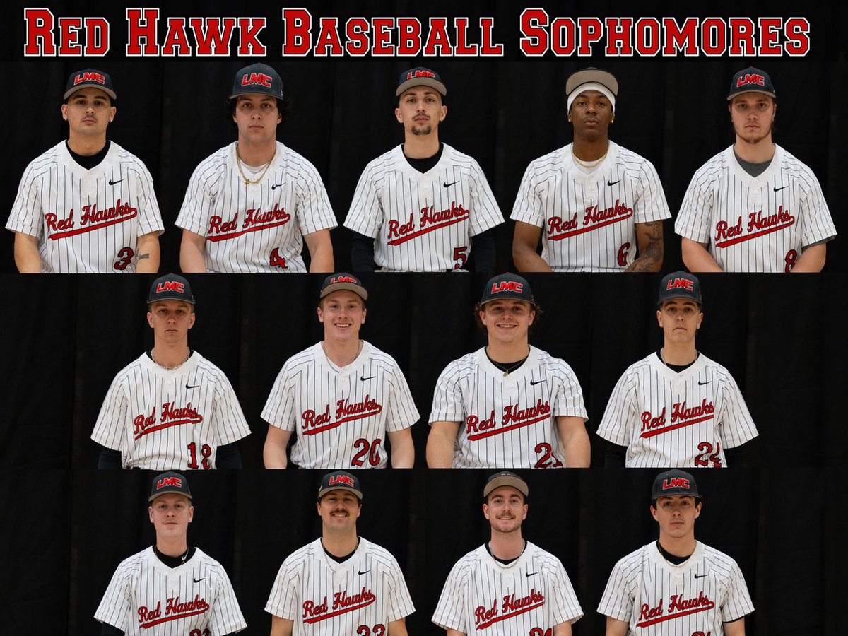 RedHawksBaseba1's tweet photo. ⚾️SOPHOMORE DAY⚾️

Doubleheader @ LMC 
First pitch @ 1:00

Come on out and help us celebrate our sophomores today against KVCC. We want to thank them for their contributions to our program. Go Red Hawks! #TalonTough https://t.co/TXYECE0iER