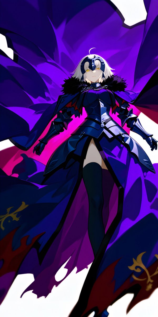 decoteko_alter's tweet photo. 今日からこの時間帯に
Alter Couture : Royal
Silhouette と題してサーヴァント達のドレス姿を披露させていただきます。AIがつく華麗な嘘をお楽しみください。

Alter Couture : Royal
Silhouette : day1

ジャンヌダルクオルタ
Jeanne d'Arc Alter

#FGO #Jalter https://t.co/lq7sfWGvgm