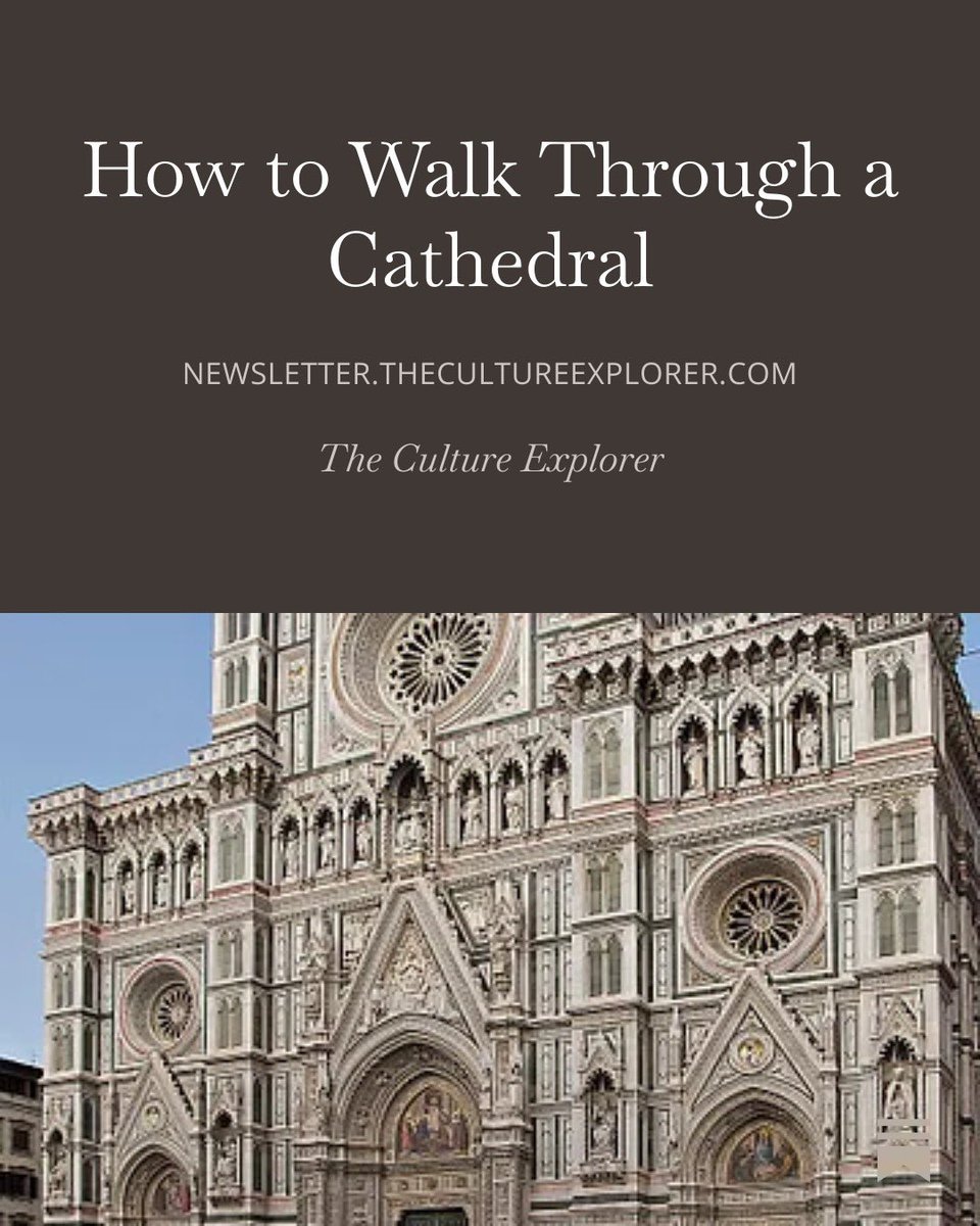 CultureExploreX's tweet photo. Medieval builders understood they were building for generations they would never meet.

Many of them knew they would never see the cathedrals completed. Construction often lasted centuries. A mason carving a column in the thirteenth century knew the roof might not be finished until long after his lifetime. Yet they continued anyway.

Once you understand this, walking through a cathedral becomes something very different from tourism.

You begin outside with the façade. You cross the threshold and feel the height. Light transforms the interior. Geometry reveals hidden order beneath your feet. Sculptures speak from the walls. Music fills the space. Silence gathers everything together.

By the time you leave, the building feels like a conversation across centuries about how human beings should stand in the presence of something greater than themselves.

And once you learn to walk through a cathedral that way, you will never enter one the same way again.

Continue reading here: 
https://t.co/C1pCqiMR9s