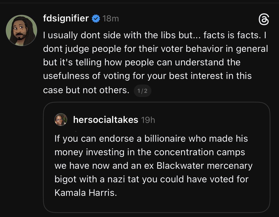 MuscadineMar's tweet photo. Here’s the contradicting caveat. 

*Unless your name is Yvette Carnell* 🥴 https://t.co/GqCGcB0AMt