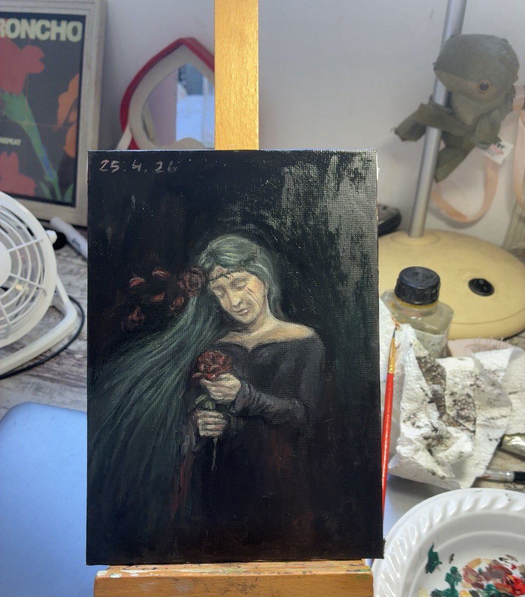 back to oil painting #hxh