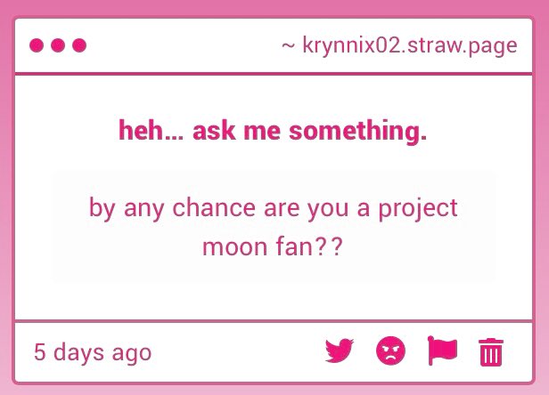 sorry for late response. but i love project moon games with all my heart that i can’t even explain.