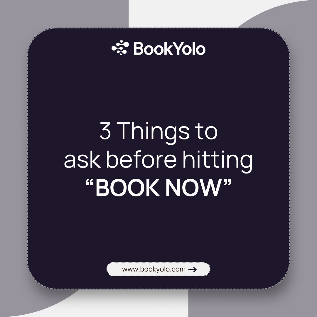 BookYoloAI's tweet image. You’re one click away from booking, but skipping the right questions now can lead to bigger problems later pause, think it through, and make a smarter choice before you commit.

#Aitraveltools #TravelSmart #BookingMistakes #VacationPlanning #Aitools #AI