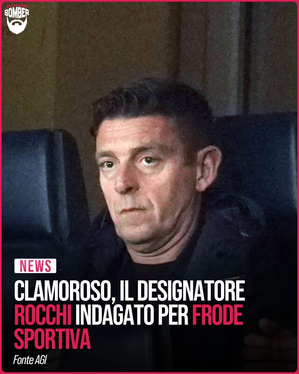 ChiamarsiBomber's tweet image. Una notizia che scuote il mondo del calcio italiano bmbr.cc/tsrjpuv

#Rocchi #SerieA