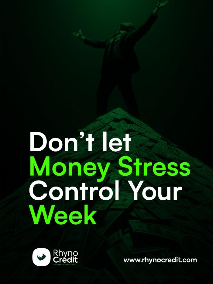CreditRhyn22068's tweet image. Don’t let money stress control your week. Stay in charge with RhynoCredit, quick, reliable support when you need it most.
#RhynoCredit #FinancialPeace