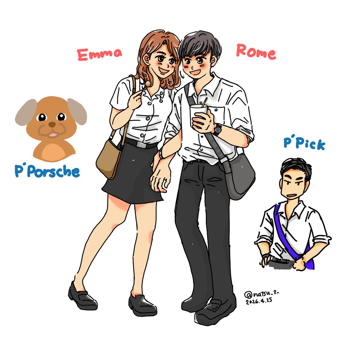 natsu_2_'s tweet photo. ユーネクストの配信が27日で終了なので見返しています🐶🍯
#PuppyHoney #OffGunfanart https://t.co/81RZzqHGpq