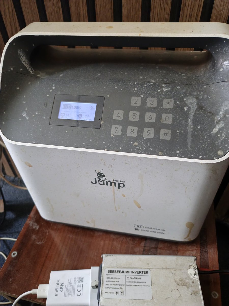 Spicyprodigy's tweet photo. This small device has been powering my one bedroom apartment since 2021. #beebeejump https://t.co/OETssoviwC