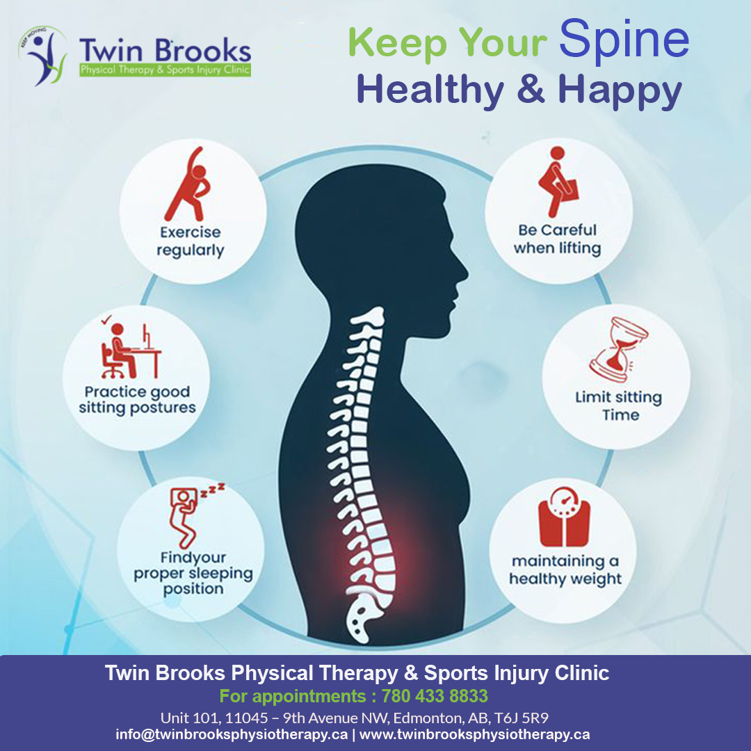 Twin_Physio's tweet image. Keep your spine strong, live pain-free. 🦴✨
Simple daily habits can make a big difference in maintaining a healthy and happy back.
📞 780 433 8833
🌐 twinbrooksphysiotherapy.ca
#TwinBrooks #SpineHealth #StayActive #HealthyLiving #PainFreeLife #PhysioCare