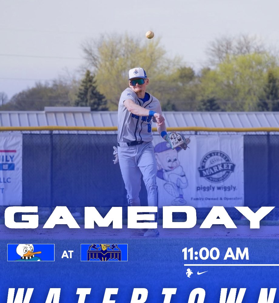 WttnBaseball's tweet photo. GAMEDAY - Conf. Doubleheader
📍Mary Rountree Evans Park
⏰ 11:00am &amp; 1:00pm
🆚 Baraboo
📊 https://t.co/EYDmxu3lNt…
🔵⚪️ Go Goslings ⚪️🔵 https://t.co/2pfQytHxRg