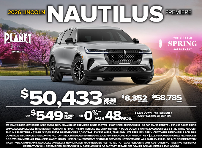 Planet_Lincoln's tweet image. So many options for your first-class #adventures. From #Lincoln #Corsair &amp;amp; #Nautilus to #Aviator &amp;amp; #Navigator, #PlanetLincoln is the place to find #Texas-size selection, #SpringSalesEvent specials &amp;amp; award-winning care.
📍 I-45 off Louetta, Spring
👉 PlanetFordSpring.com