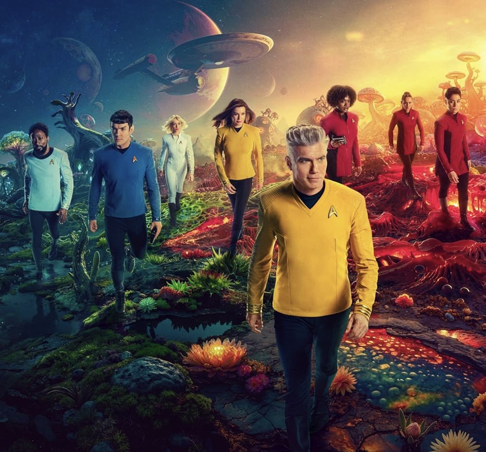 cbunye's tweet image. “These are the voyages of the Starship Enterprise. It’s five year mission: to explore…Strange New Worlds.” 😉 #StarTrek #StrangeNewWorlds