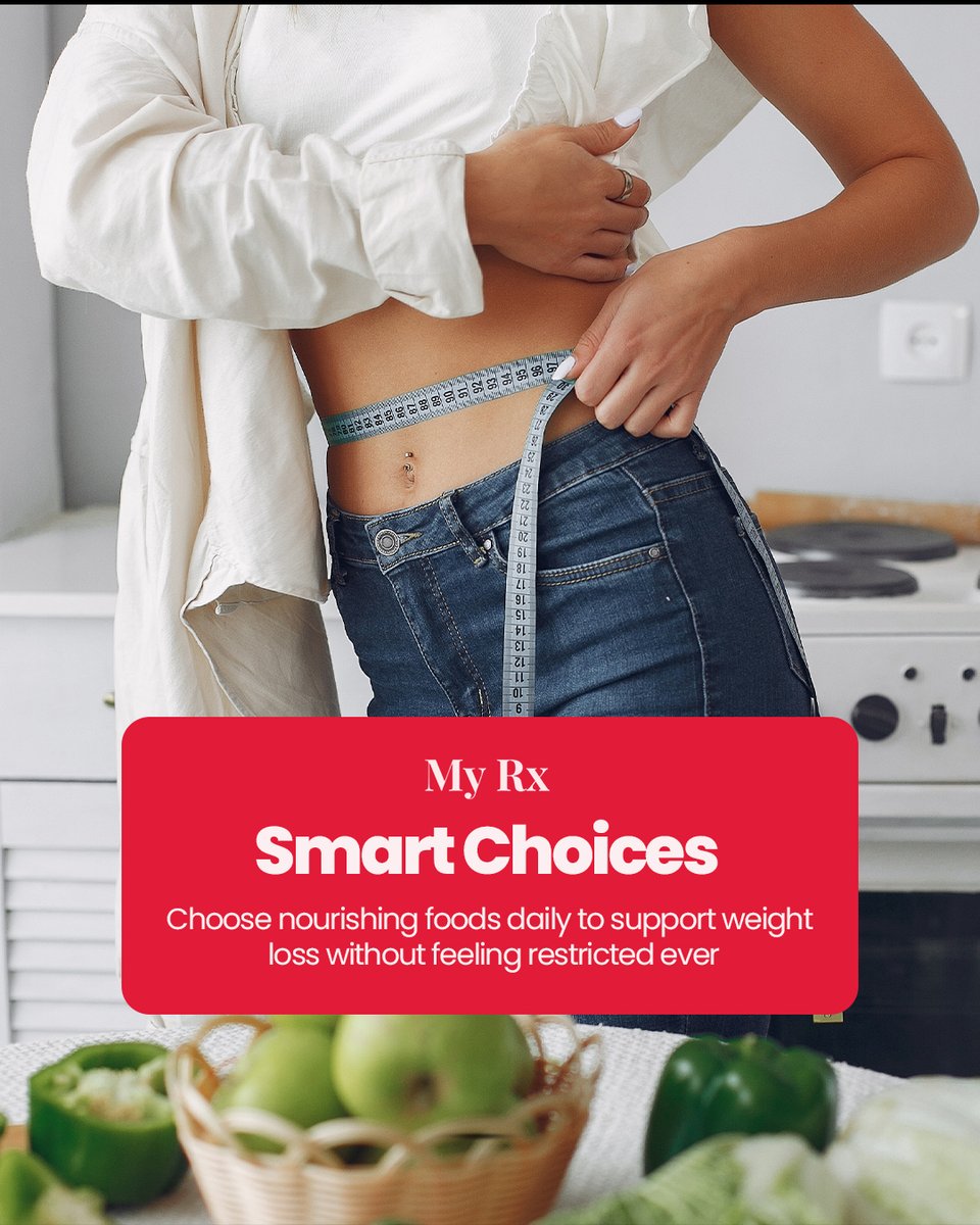 myrx_lab's tweet image. Better choices, better days.

Nourishing foods don’t have to feel like a restriction. Focus on small, consistent habits that boost energy, improve your daily routine, and naturally support your goals.

👥 Follow for daily wellness tips.

#DailyHabits #EnergyFlow #MindfulEating