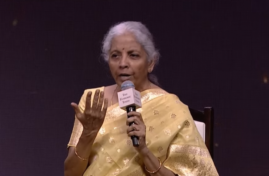 EconomicTimes's tweet image. Every challenge is an opportunity. We will carry on with reforms: FM @nsitharaman at #ETAwards 
Watch #ETAwards #LIVE here: youtube.com/live/FRXSFkEww… 🔴🎥🏆✨