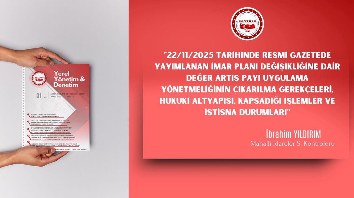 Mahalli İdareler Kontrolörleri Derneği tweet media