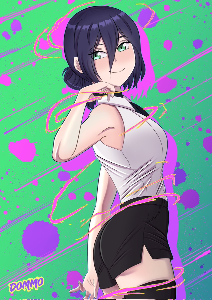 Dommo_01's tweet image. REZE 🌸 

#chainsawman #anime #waifu #fanart #manga