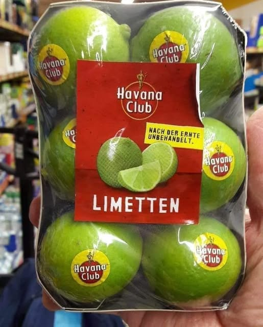 Langostinos cubanos en Canadá.
Limones cubanos en Alemania.

Ni el FBI ni la CIA, ni los mejores drones del mundo, ni los telescopios de la NASA han sido capaces de detectar cuándo estos productos del régimen castrista burlaron el «férreo bloqueo yanqui» para llegar a otros