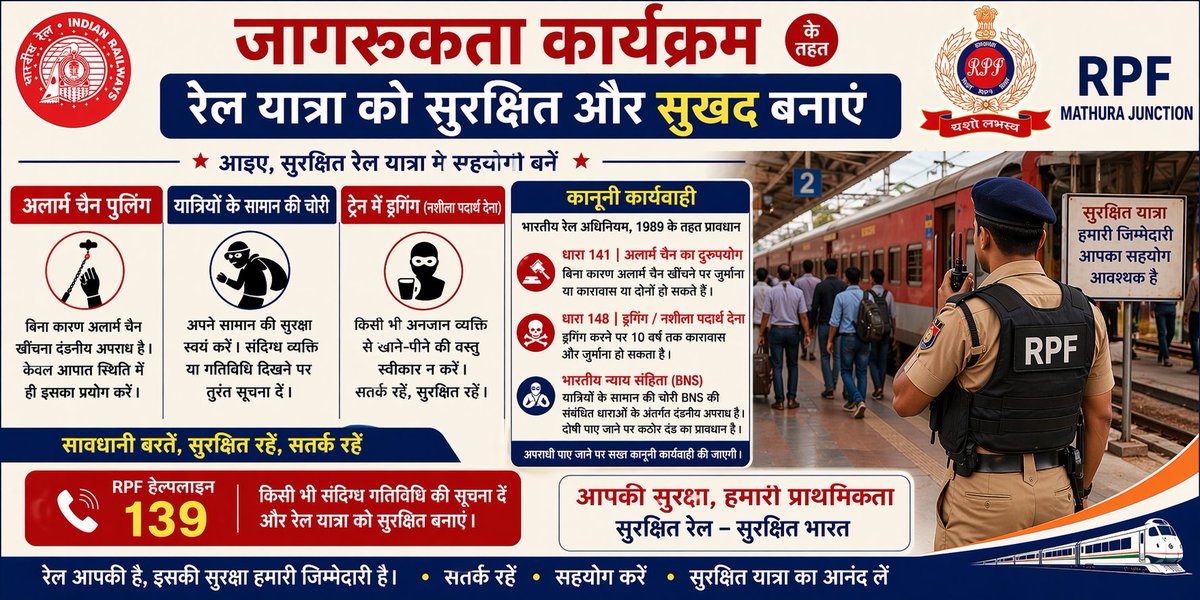 RPF POST MATHURA (@rpfpcmtj) on Twitter photo 