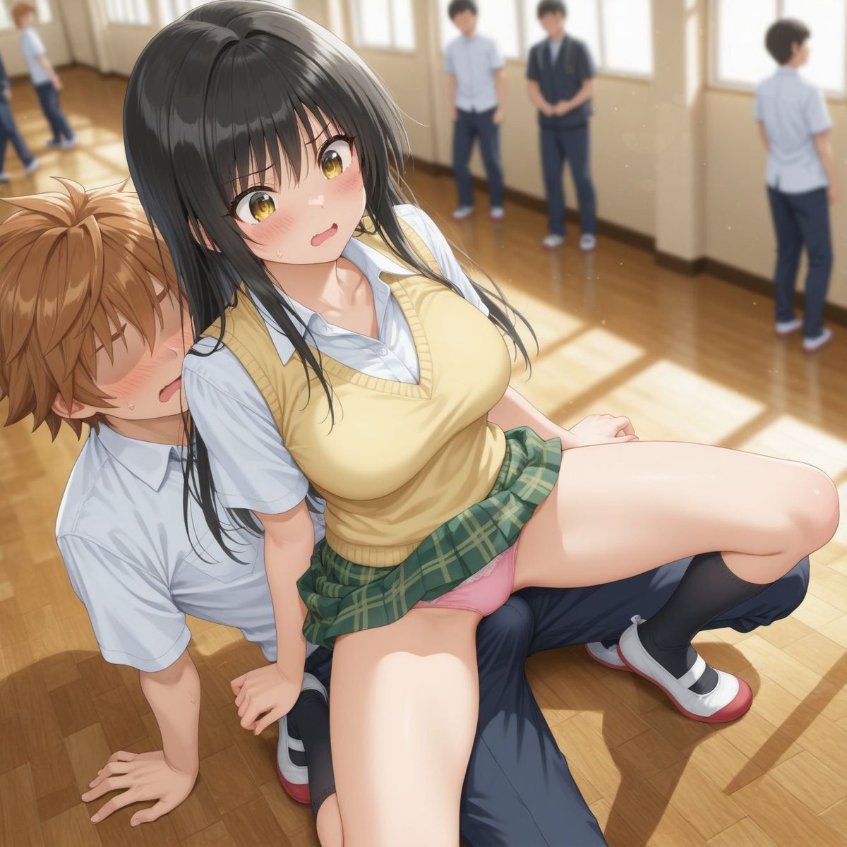 J_DinO_R18's tweet photo. 危なかった古手川さん 其の弐
(外野：ｵｲｵｲ、古手川さんて風紀委員じゃなかったのかよ)
(外野：ハレンチさんがハレンチな行為を・・ざわざわ） https://t.co/onS2Yj1Bo0