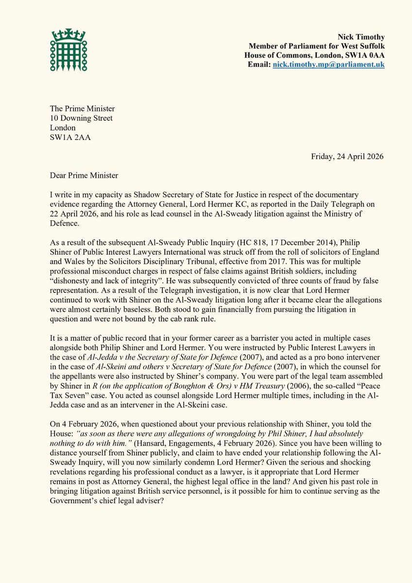 Nick Timothy MP tweet media