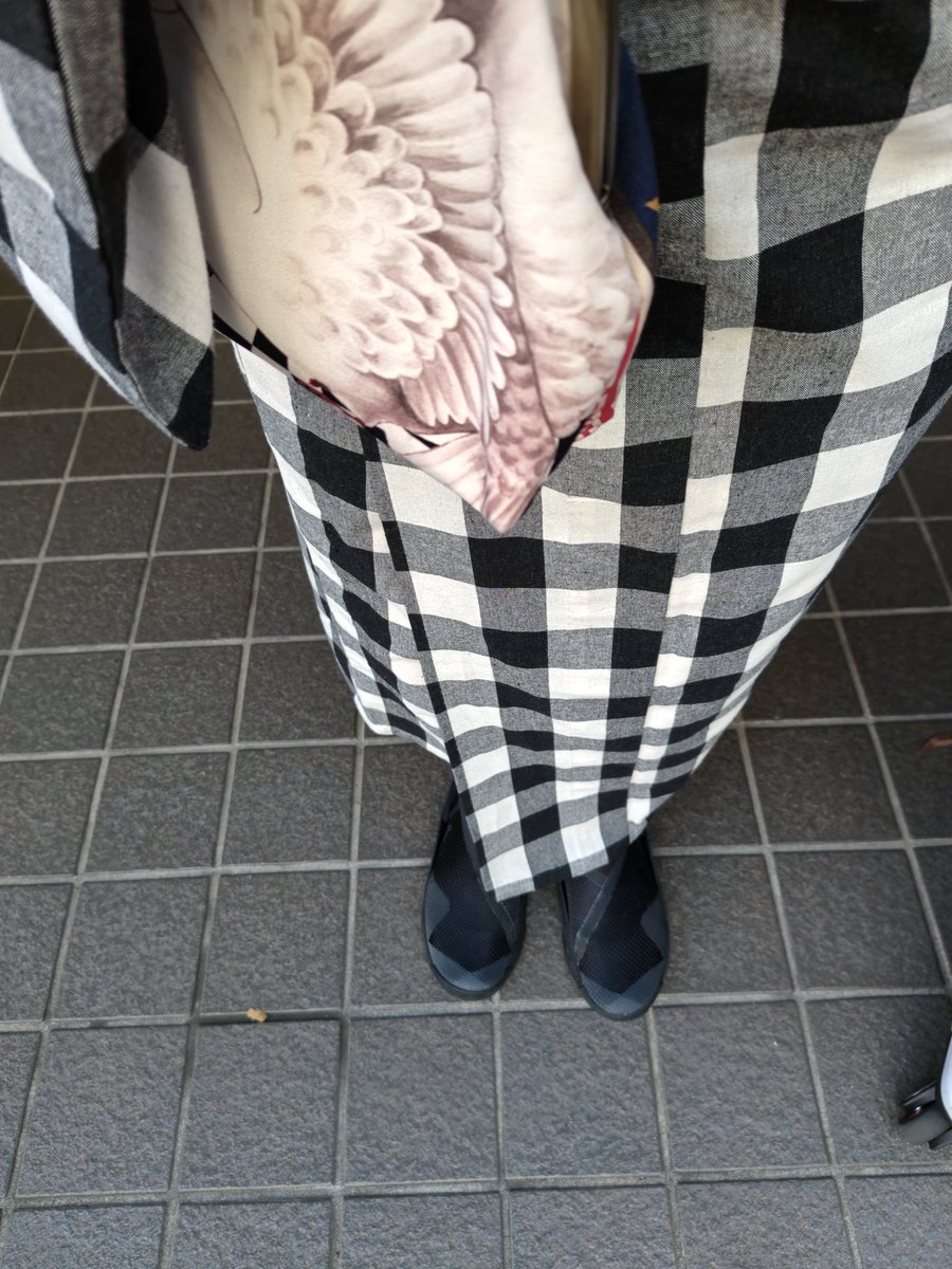 makima_kimono's tweet photo. フリマ参加の日。いろいろ消耗してたので簡単な着物で。カットソー着物にしようと思ってたけど、案外暑かったから木綿で良かった…コーデも何も考えてないー

木綿着物＊京越
帯ベルト＊ルミロック
半衿＊富士商会
孔雀ヘアクリップ＊BALLKOSS https://t.co/BmZRRAUZTR